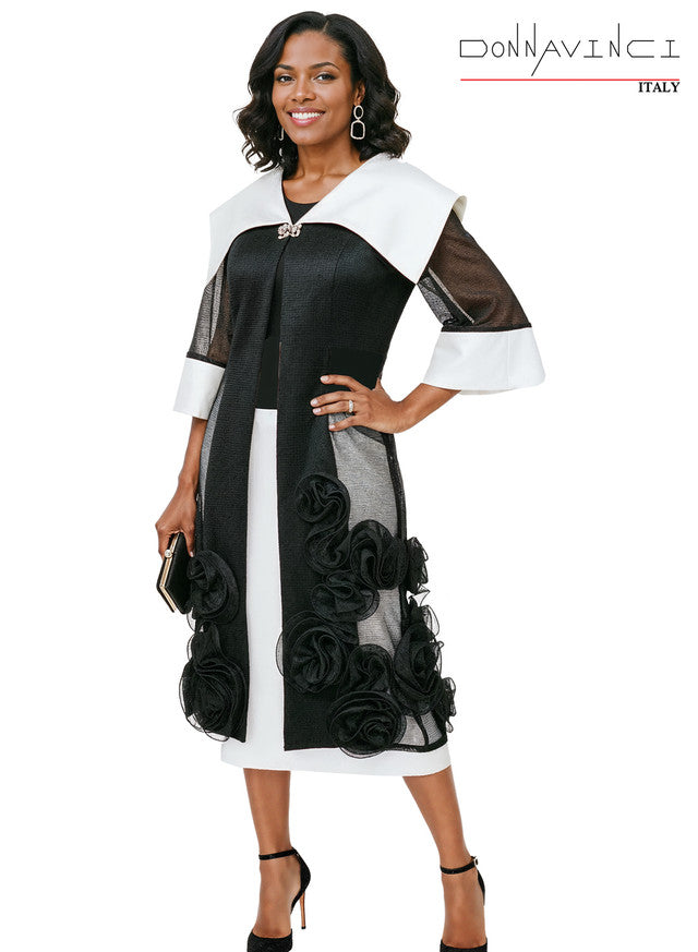 12264 3pc. Jacket, Cami & Skirt Set Donna Vinci